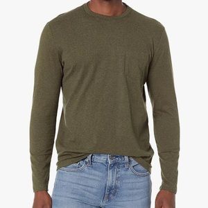 Amazon Essentials Men’s Slim Fit Long-Sleeve T-Shirt- Size: Large